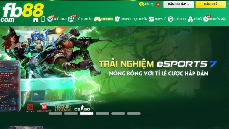 Trải nghiệm Esport với tỷ lệ cược hấp dẫn